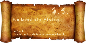 Hartenstein Vivien névjegykártya