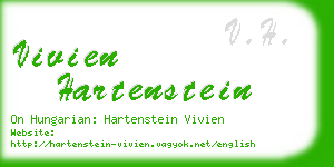 vivien hartenstein business card